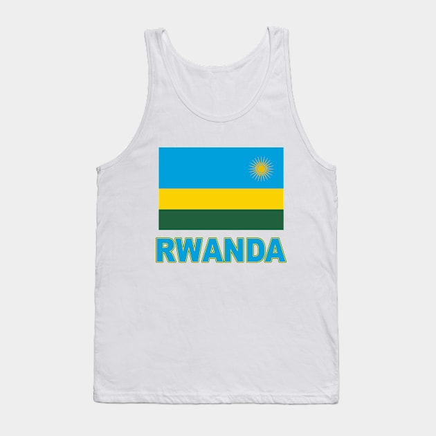 The Pride of Rwanda - Rwandan Flag Design Tank Top by Naves